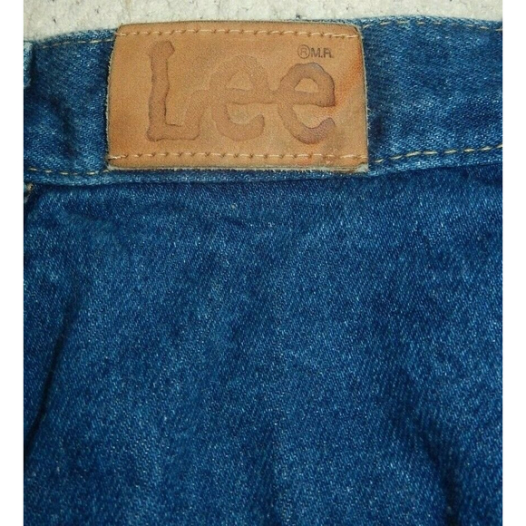 Vintage LEE Original High Waisted Mom Jeans Size 9 M Pleated Tapered Leg 27 x 29 - Picture 4 of 6
